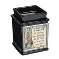 Dicksons Dicksons IW71BK Laugh & Love Interchangeable Fragrance Wax or Essential Oil Warmers - Black IW71BK